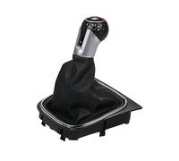 NOVSKI Pomo Palanca Cambios para Coche Para VW Golf 5 MK5 R32 GTI 2004-2009 VW Golf 6 MK6 R20 GTI 2010-2013,velocidades pomo de Cambio Cubierta de arranque Gaitor.