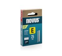 Novus 044-0091 - Clavos E tipo J 25 mm (1000 unidades, material: alambre de acero galvanizado, caja de cartón con FS deslizante, juego de clavos)