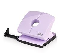 NOVUS B220 Colour ID 2.0 - Perforadora (capacidad para 20 hojas, riel de tope de bloqueo firme, piezas funcionales de metal), color morado