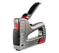 Novus Grapadora manual J-29, grapadora profesional con carcasa metálica, mecanismo de subcarga, tope de distancia, regulación de la fuerza de impacto