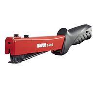 Novus Grapadoras martillo J-044 de gran tamaño para uso profesional en obras, trabaja con grapas de alambre plano de 6 a 12 mm, gran capacidad de carga
