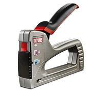 Novus J-25 Pistola grapadora de mano resistente, pistola de tachuelas de metal con carga inferior y liberación de seguridad, pistola grapadora manual para grapas de 4 a 10 mm