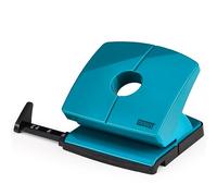 NOVUS Locher B220 Color ID 2.0 - Perforadora (20 hojas de potencia de perforación, carril de tope de bloqueo, piezas funcionales de metal), color azul