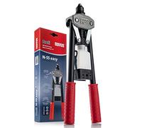 Novus N-55 easy, especiales tenazas remachadoras profesionales y de marcha suave para un trabajo cómodo, procesa remaches ciegos de aluminio, acero y cobre de hasta 5 mm de diámetro