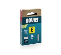 NOVUS TOOLS Clavos de 14 mm, 1000 clavos tipo J/14, caja deslizante, para fijación de molduras y otras maderas