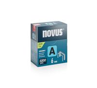 NOVUS TOOLS Grapas de alambre fino de 6 mm, 5000 grapas tipo 53/6, embalaje grande, grapadora para tejidos, tejidos y malla de alambre