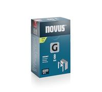 NOVUS TOOLS Grapas de alambre plano de 8 mm para grapadora de martillo, 5000 grapas tipo 11/8, embalaje grande, grapadora para láminas y cartón