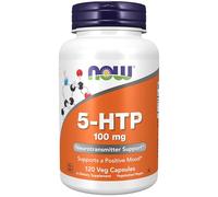 NOW 100mg 5-HTP para Neurotransmisor Apoyo 120 Veg Cápsulas