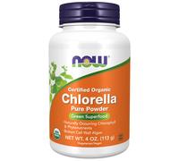 now - chlorella orgánica en polvo, 113 gramos