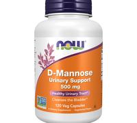 Now Foods Cápsulas vegetales D-Manosa 500 mg Apoyo urinario 120 cápsulas