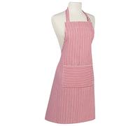 Now Designs Ahora diseños básicos de algodón Delantal de la Cocina Chef, Color Blanco Narrow Stripe Red