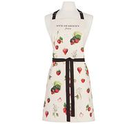 Now Designs Fine Print Apron Delantal, Fresas Vintage, W28 x L32in Unisex Adulto