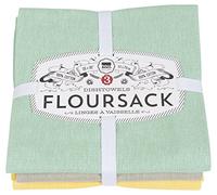 Now Designs Floursack - Juego de 3 paños de Cocina Color Jade/Moonstruck/Zest, 50,8 x 76,2 cm