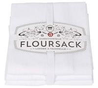 Now Designs Floursack Kitchen Towels, Set of Three, Royal Blue/White