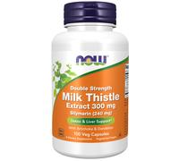now - extracto de cardo mariano doble concentración 300 mg - 100 cápsulas vegetales