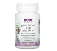 NOW FOOD SOLUTIONS, GLUTATIÓN ACLARADOR DE LA PIEL, 30 TAPAS VEGETALES