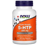 NOW Foods 5-HTP Doble Fuerza 200 mg 120 Cápsulas Vegetarianas