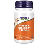 Now Foods, 8 mil millones de Acidophilus y Bifidus, 60 cápsulas - Envío rápido