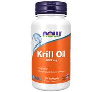 Now Foods, aceite de krill, 500 mg, 60 cápsulas blandas - envío rápido