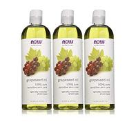Now Foods Aceite de semilla de uva (paquete de 3)