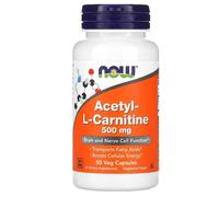 Now Foods ACETIL L-CARNITINA - 500mg 50 cápsulas ALCAR