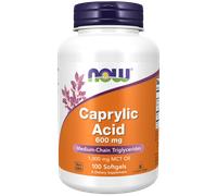 NOW Foods Ácido caprílico, 600 mg