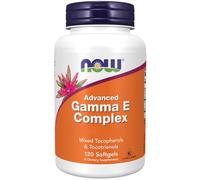 Now Foods, Advanced Gamma-E-Complex, 120 Cápsulas blandas, Probadas en Laboratorio, Vitamina E, Sin Gluten, No GMO