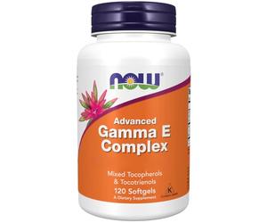 Now Foods, Advanced Gamma-E-Complex, 120 Cápsulas blandas, Probadas en Laboratorio, Vitamina E, Sin Gluten, No GMO