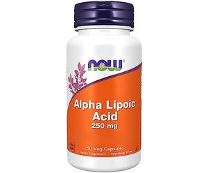 Now Foods, Alpha-Lipoic Acid, 250mg, Alta Dosificación, 60 Cápsulas veganas, Testado en Laboratorio, Sin Gluten, Vegetariano, Sin Soja, Sin OGM