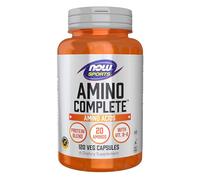 Now Foods, Amino Complete (Mezcla de Aminoácidos), 120 Cápsulas vegetarianas, con BCAA, Probado en Laboratorio, Sin Gluten, Vegetariano, No GMO