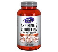 Now Foods Arginine 500mg & Citrulline 250mg (240 vcápsulas) Sin sabor Aminoácidos Mezcla de aminoácidos