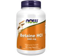 NOW Foods Betaína HCl, 648 mg