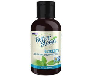 Now Foods, BetterStevia Glycerite, Extracto Líquido de Hoja de Stevia, Sustituto Vegano del Azúcar, 60ml, Testado en Laboratorio, Vegetariano, Sin Soja, Sin Gluten, Vegetariano, No GMO