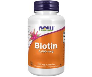 NOW Foods Biotin, 5.000 mcg