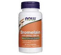 Now Foods Bromelina 2400 GDU/g 500 mg - 60 Cápsulas Vegetales