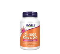 NOW Foods - C-1000 con Zinc y D-3 - 100 cápsulas vegetales