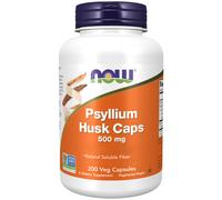 Now Foods, cáscara de psyllium, 500 mg, 200 cápsulas vegetales - envío rápido