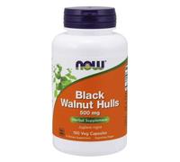 Now Foods Cascos de Nogal Negro 500 mg - 100 Cápsulas