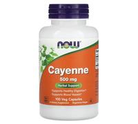 Now Foods - CAYENNE 500 mg | Extracto de Cayena | Apoya el metabolismo y la circulación - 500mg - 100 Cápsulas