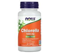 Now Foods - CHLORELLA 1000 mg | Chlorella Tabletas | Alta dosis de Chlorella 1000mg para vitalidad diaria y energía - 60 Tabletas