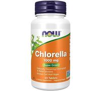 Now Foods, Chlorella, 1000mg, con Paredes Celulares Rotas, 60 Tabletas veganas, Testado en Laboratorio, Sin Soja, Sin Gluten, Vegetariano, Sin OGM