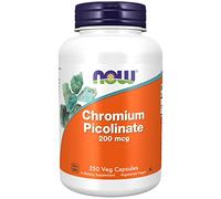 Now Foods, Chromium Picolinate (Picolinato de Cromo), 200mcg, 250 Cápsulas veganas, Probado en Laboratorio, Oligoelemento, Cromo, Sin Gluten, Sin Soja, Vegetariano