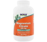 Now Foods Citrato de Magnesio 200mg 250 Tabletas