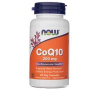 Now Foods CoQ10 200 mg - 60 Cápsulas Vegetales
