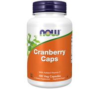 Now Foods, Cranberry Caps, Arándano Rojo con Vitamina C, Alta Dosificación, 100 Cápsulas veganas, Testado en Laboratorio, Vegetariano, Sin Soja, Sin Gluten, No GMO