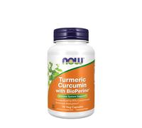NOW Foods - Cúrcuma con Curcumina y BioPerine - 90 cápsulas vegetales