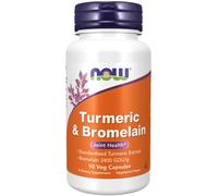 NOW Foods Cúrcuma Y Bromelina 90 Cápsulas Veganas Kosher/Veganas/No OGM