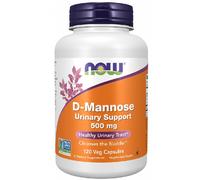Now Foods Cápsulas vegetales D-Manosa 500 mg Apoyo urinario 120 cápsulas