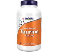 Now Foods, Double Strength Taurine (Taurina Doblemente Fuerte), 1.000mg, 250 Cápsulas veganas, Probadas en Laboratorio, Sin Gluten, Sin Soja, Sin OGM, Vegetariano