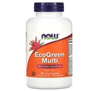 NOW Foods, EcoGreen Multi, sin hierro, 180 cápsulas vegetarianas